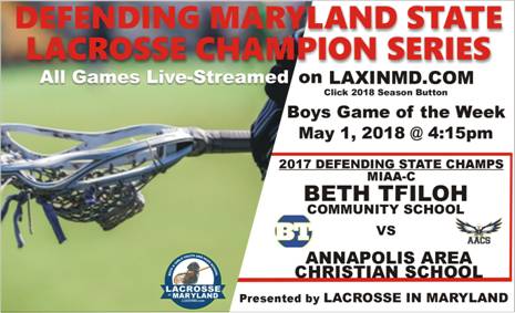 May 1st Boys Lacrosse Game Live-Streamed