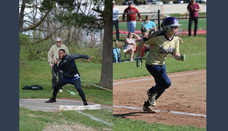 Clark and Wilson Named April Athletes of the Month