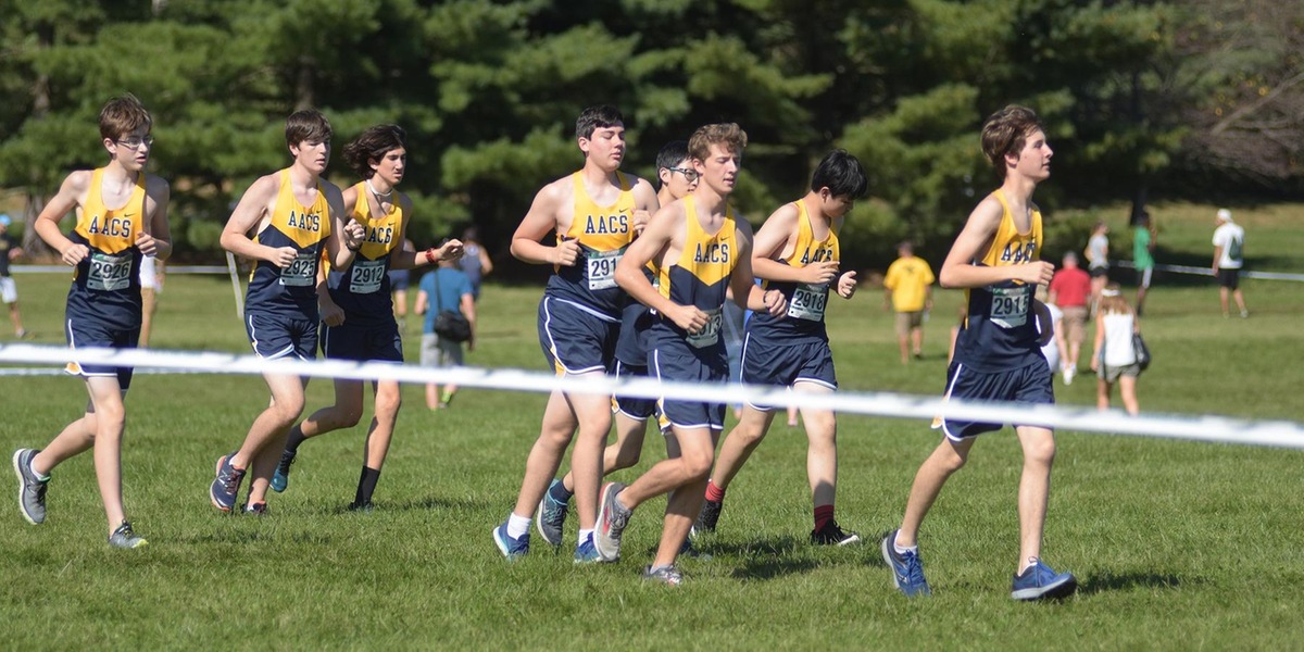 Boys Cross Country Claims 1st, 2nd, and 3rd to Win Race